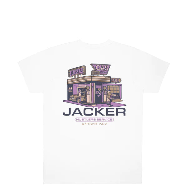 Jacker - Hustler Service - T Shirt White Jacker