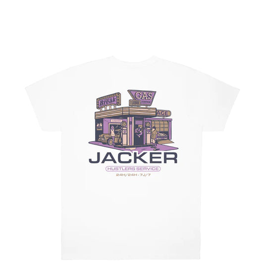 Jacker - Hustler Service - T Shirt White Jacker