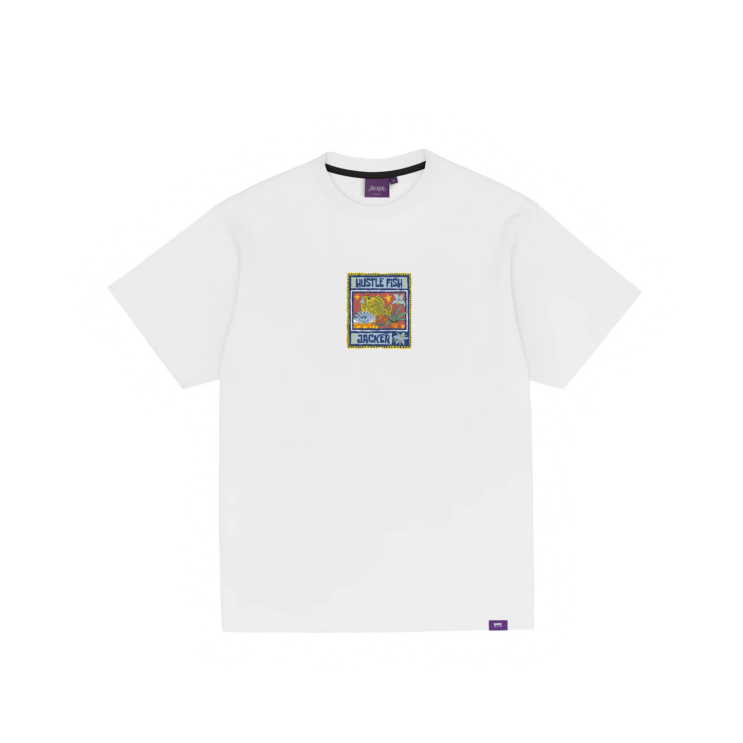 CAMISETA JACKER FISH BLANCA