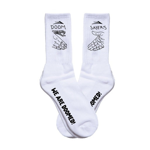 DOOMSAYERS CREW SOCK WHITE