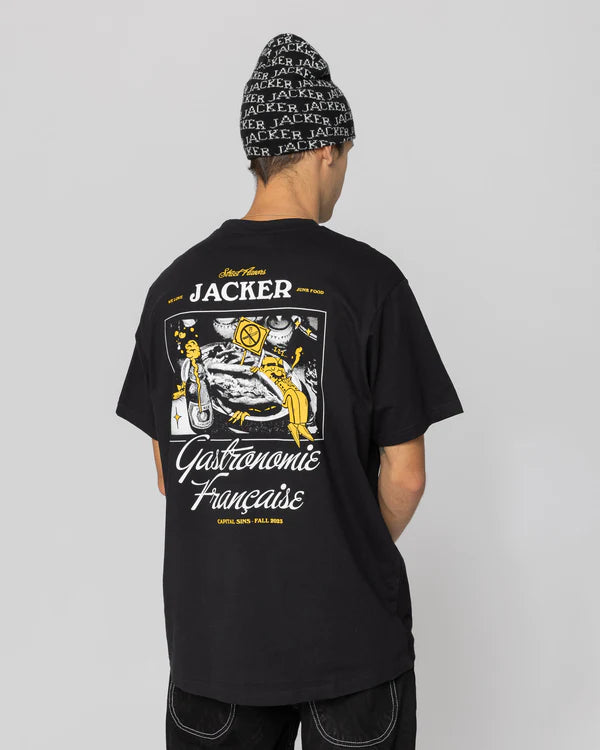 JACKER Junk Food - Black - T-shirt Jacker