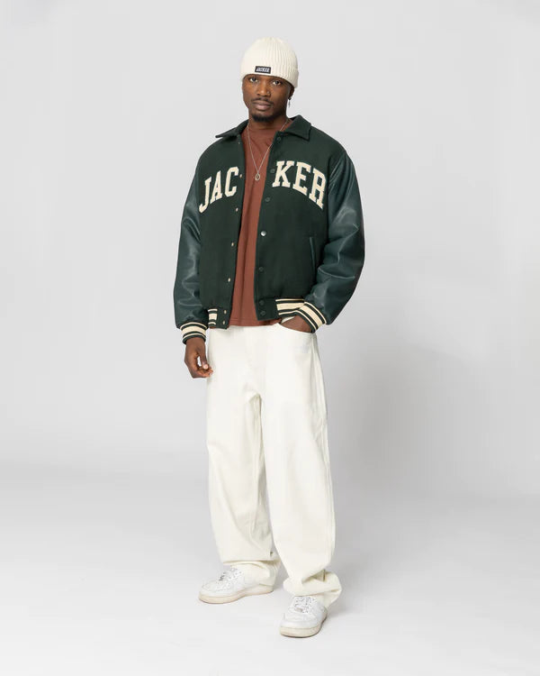 STINGY - VARSITY JACKET - GREEN Jacker
