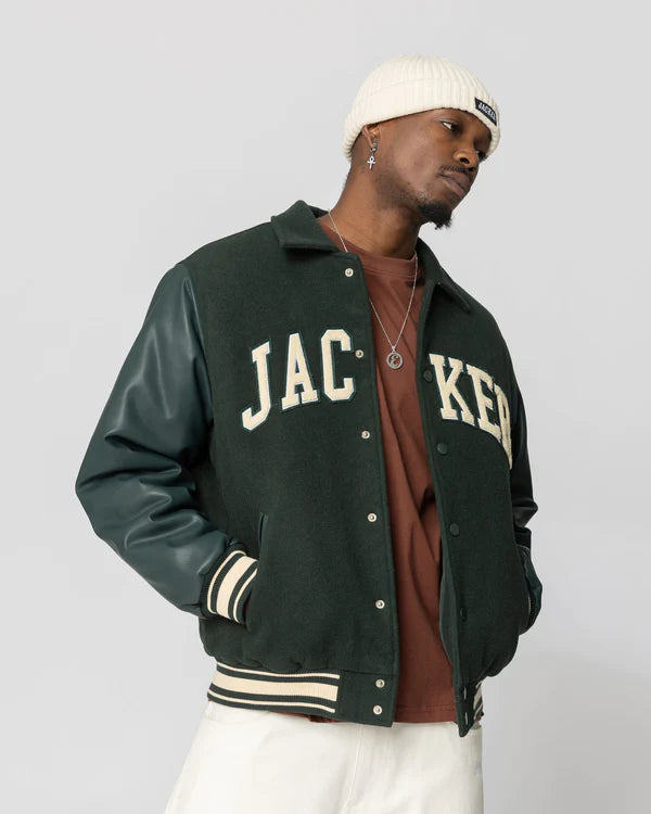STINGY - VARSITY JACKET - GREEN Jacker