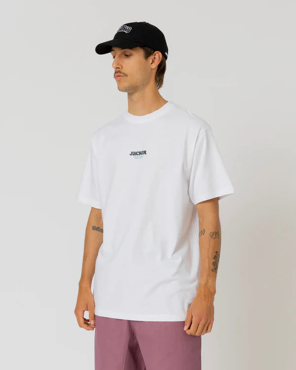Jacker - Fight Flower T-Shirt - White