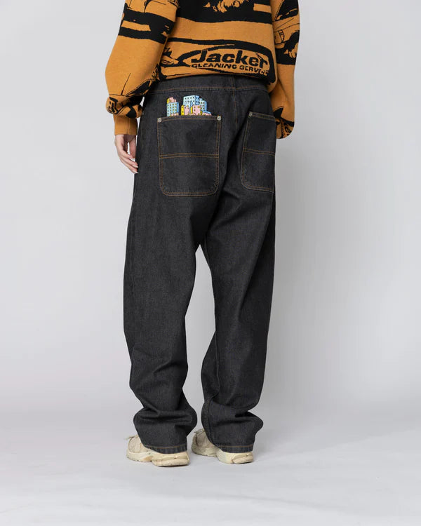 Jacker - City Tour - Denim Baggy Pants - Black Jacker