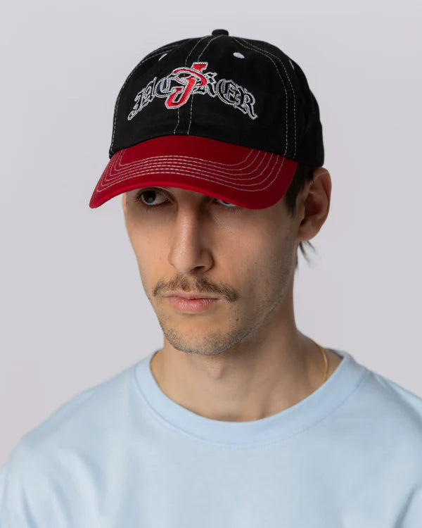 Jacker - Double Jay Cap - Black/Red Jacker