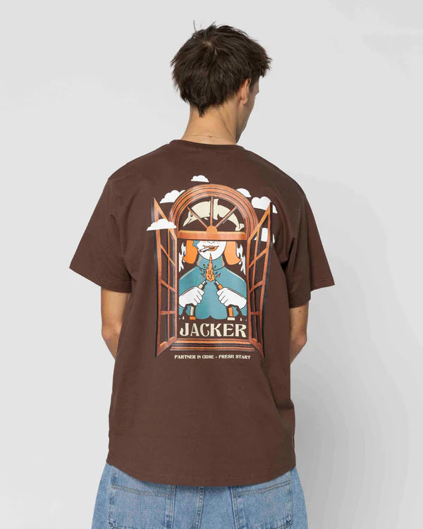 Jacker - Fresh Start T Shirt -  Bronw Jacker