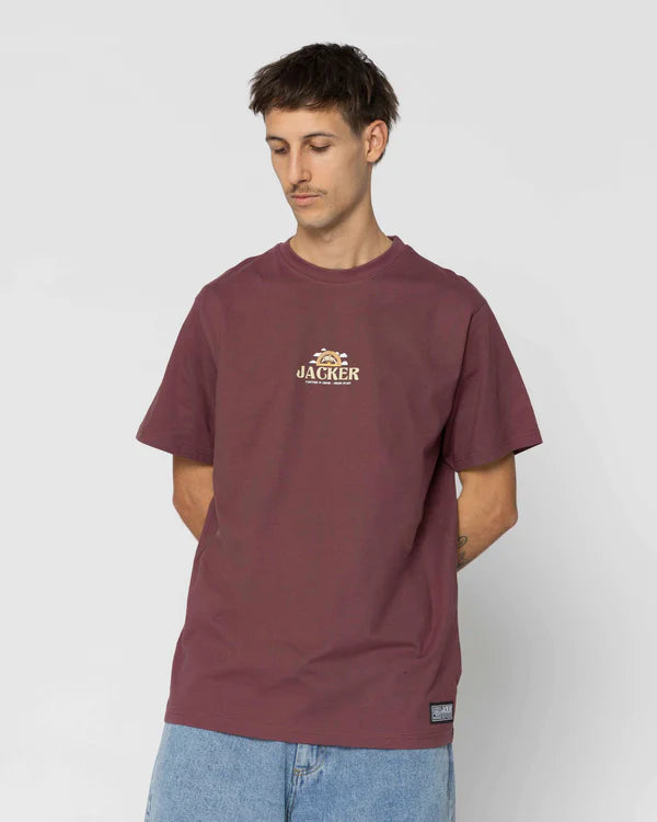 Jacker - Fresh Start T Shirt - Brick Jacker