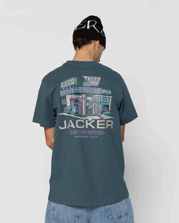 Jacker - Hustler Service - T shirt Blue Jacker