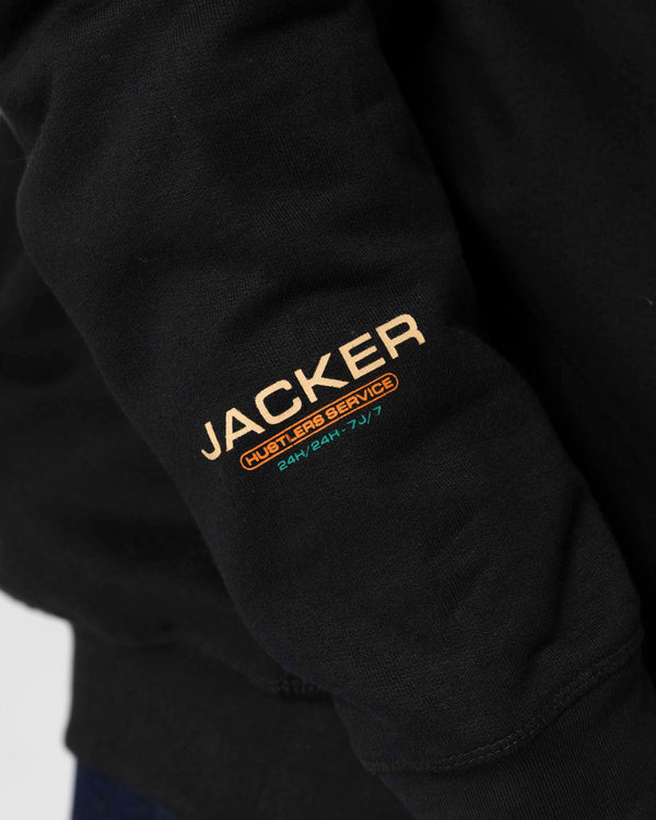 Jacker - Hustler Service  - Hoodie Black Jacker