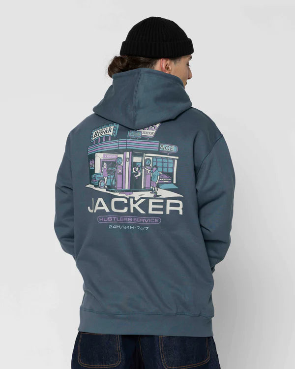 Jacker - Hustler Hoodie - Blue Back Jacker