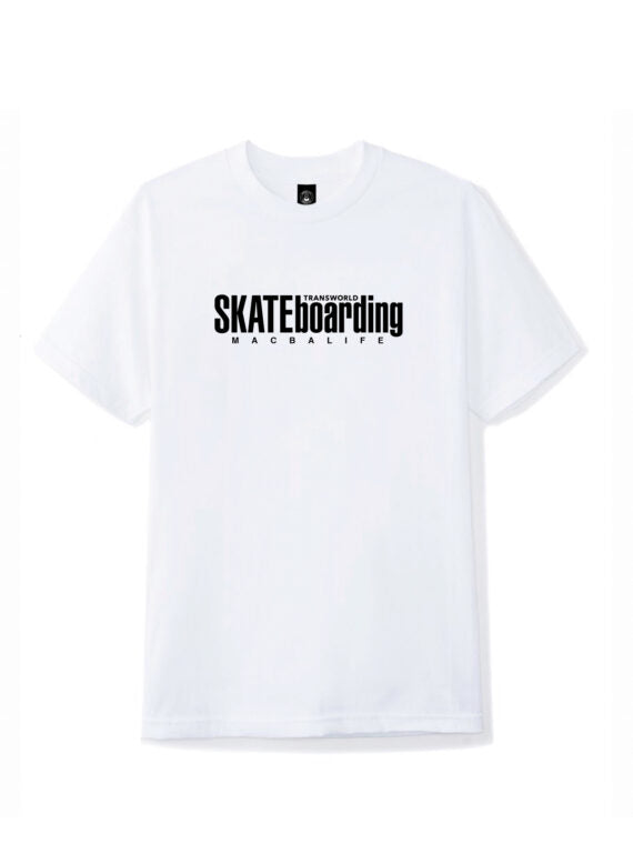 Camiseta Macba Life X TWS Mag – Blanca