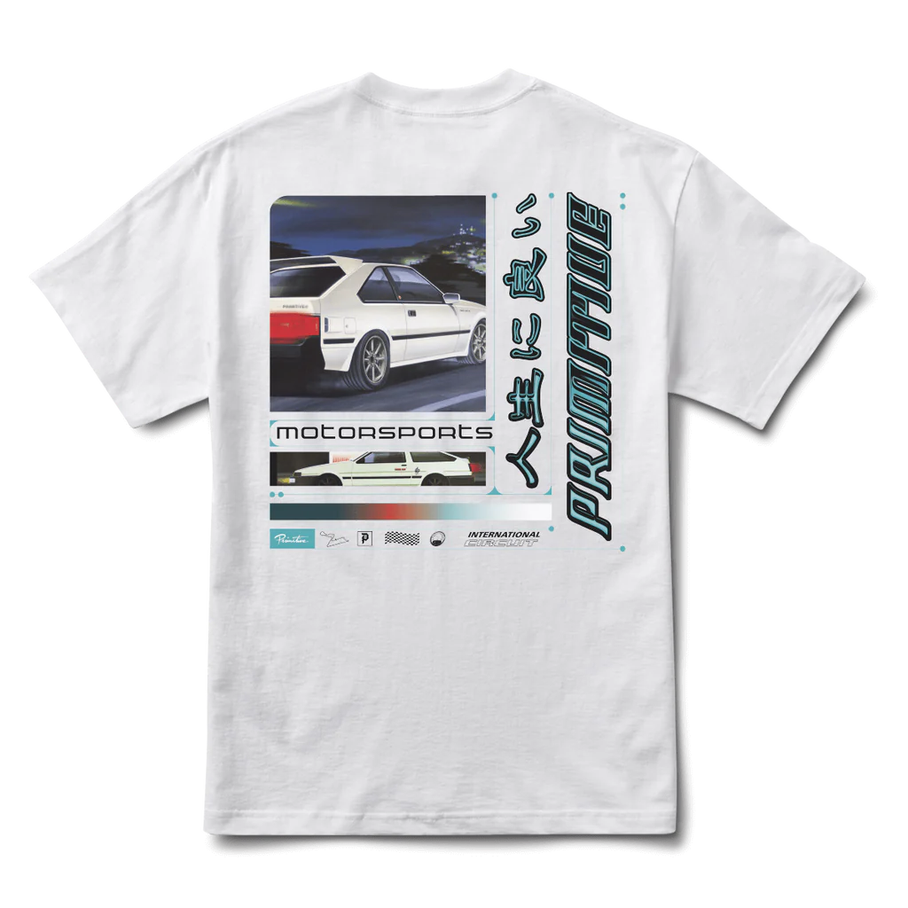 Primitive - Osaka Nights Tee - White Primitive Skateboards