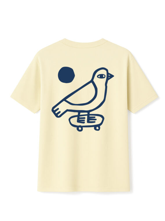 Camiseta Bird – Amarillo suave