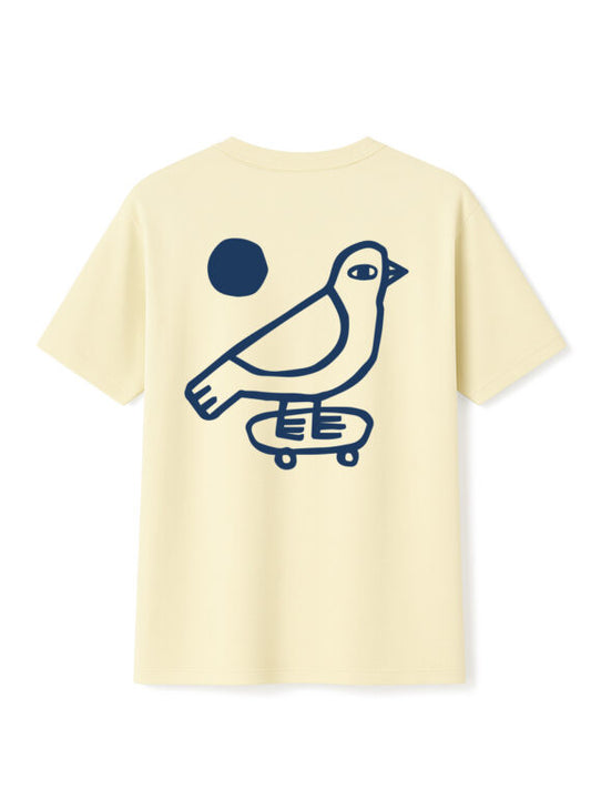 Camiseta Bird – Amarillo suave