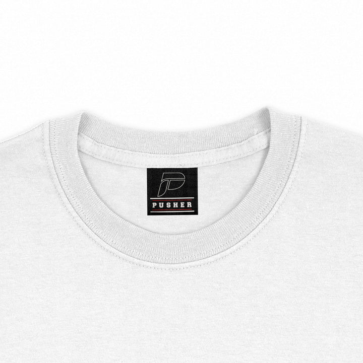 Pusher - Universal T Shirt - White Pusher Bearings