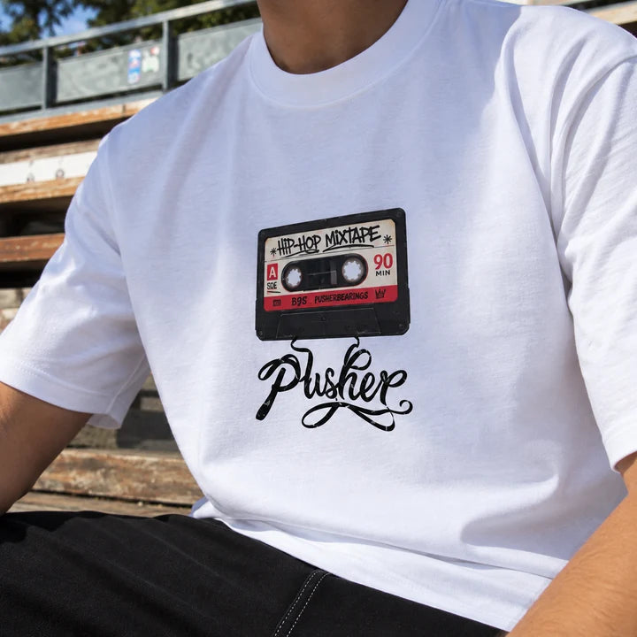 PUSHER MIXTAPE T-Shirt - Whit
