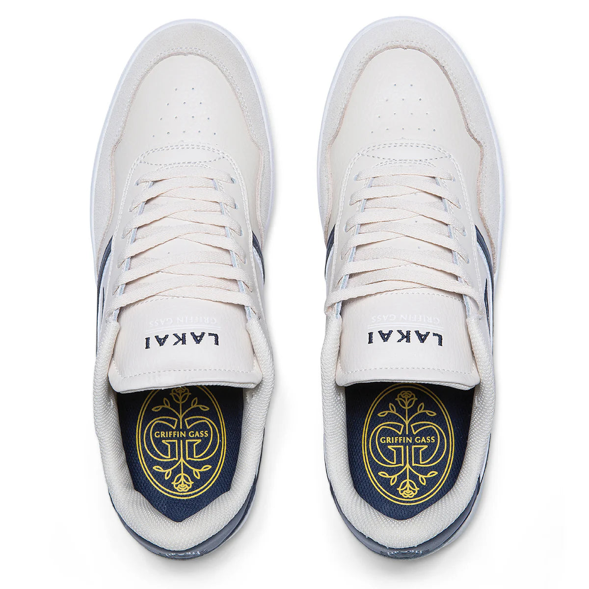Lakai - Terrace - Cream Navy Suede