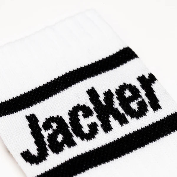 Jacker - After Logo Socks - White Jacker