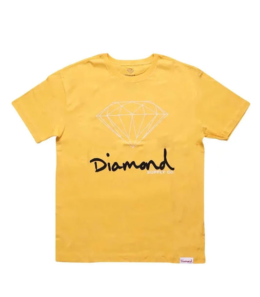 Diamond - Og Sign T-shirt- Black Gold Diamond Supply Co.