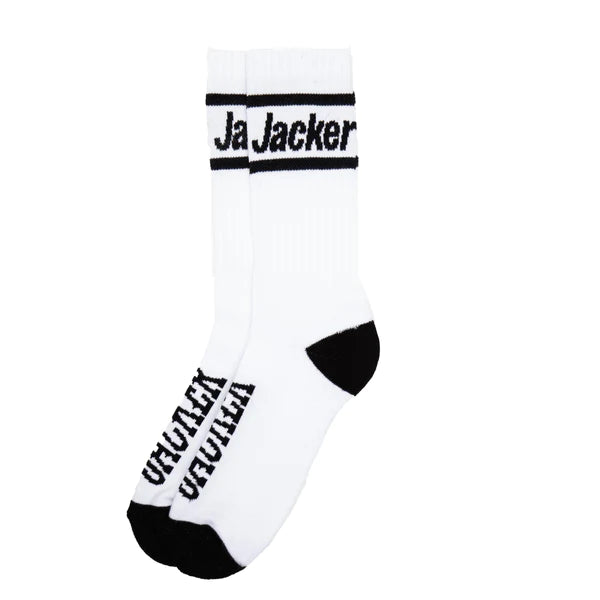 Jacker - After Logo Socks - White Jacker