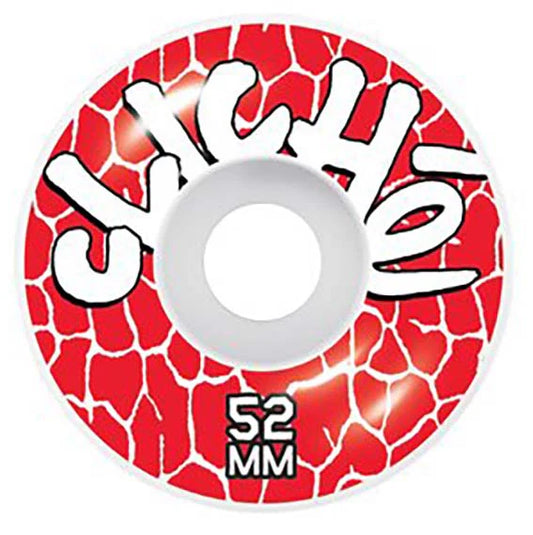 CLICHE LOGO WHEELS - RED 52MM/100A