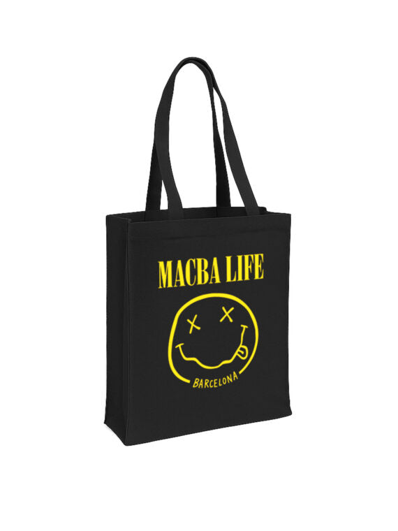 Bolso de mano con carita sonriente