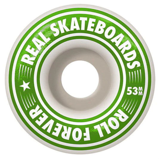 REAL LOGO WHEELS - GREEN 53MM/100A