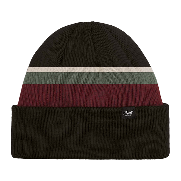 Striped Beanie Dark Grey Cuff - Reell Reell