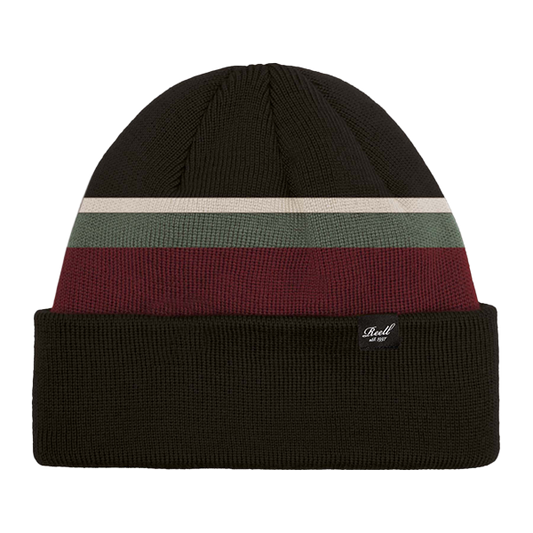 Striped Beanie Dark Grey Cuff - Reell Reell
