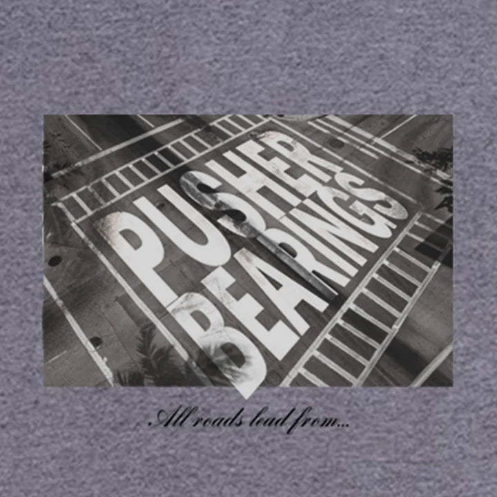 T-Shirt Cross Roads (Grey) - Pusher Bearings