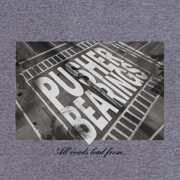 T-Shirt Cross Roads (Grey) - Pusher Bearings Pusher Bearings