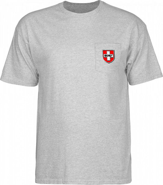 Rollerbones Bones Bearings Swiss Shield T-Shirt Bones Wheels