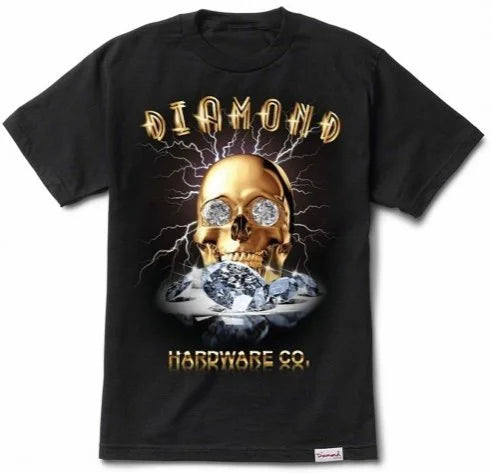 T-Shirt Diamond Supply Co - Gold Skull (Black) Diamond Supply Co.