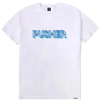 T-Shirt - Pusher Bearings - Blue 3D (White)