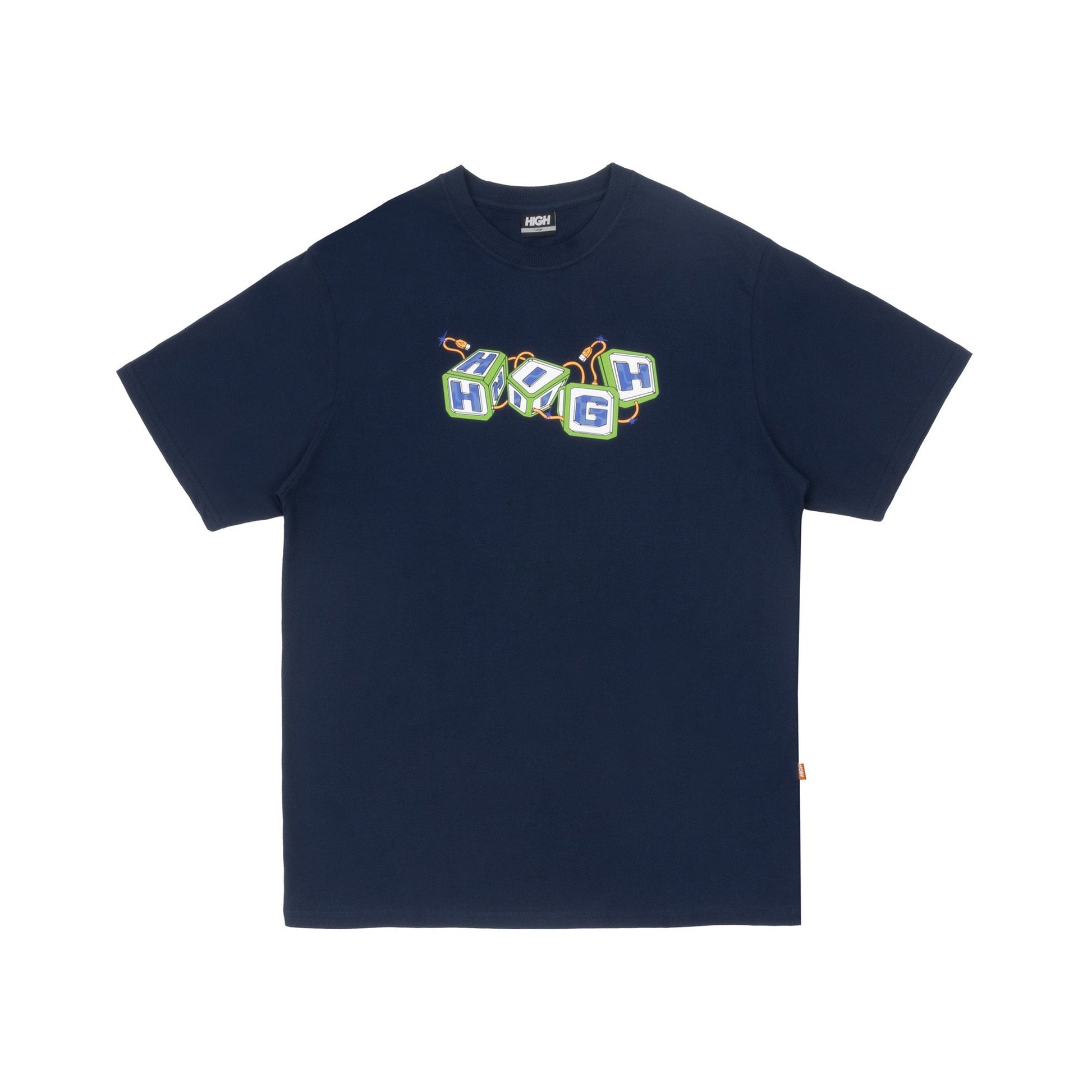 HIGH - T Shirt Plug - Navy HIGH
