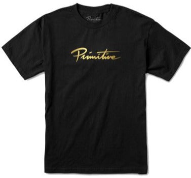 Primitive Black Gold Foil Tee Primitive