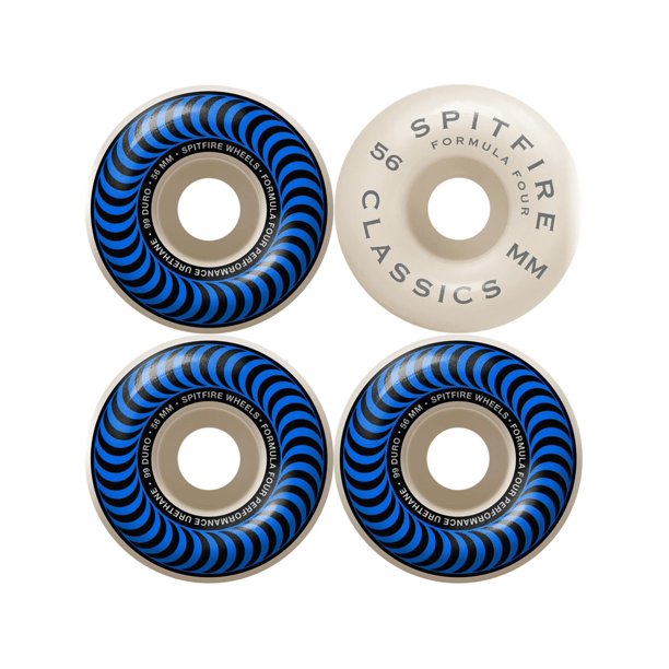 Wheels - Spitfire - F4 Classics 56MM 99A (Blue) Spitfire Wheels